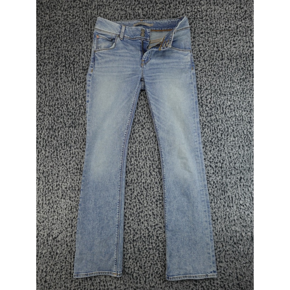 Hudson Jeans Beth Motion Womens 27 Light Blue Stretch‎ Double Button Zip Fly